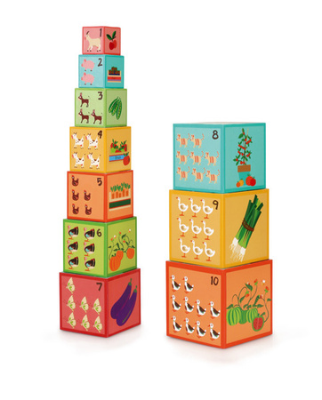 Piramida edukacyjna dla dzieci - Scratch Farma 2 10 elementów