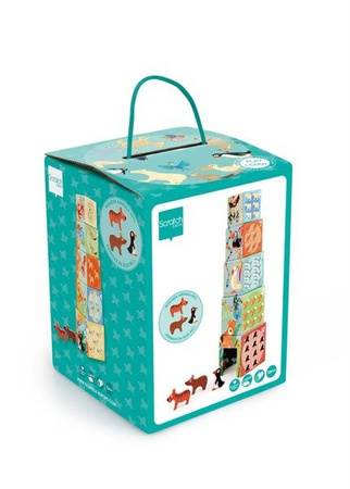 Scratch, Piramida edukacyjna DZIKIE ZWIERZĘTA (5 elementów)