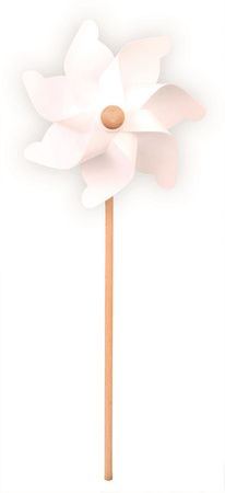 Giobas, Drewniany wiatraczek biały 58 cm