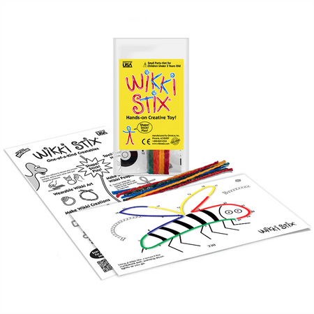 Woskowe sznureczki Wikki Stix - Zestaw Start - połącz kropki 8 szt