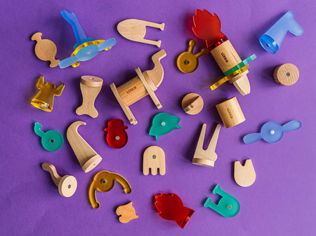 Lekkid, drewniane magnetyczne klocki konstrukcyjne - Dżungla