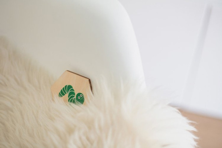 BS Toys, drewniana gra 4 w 1 Znajdź robaczka XL