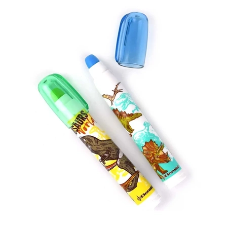 Gumka z wymiennymi wkładami - Dino - mix kolorów