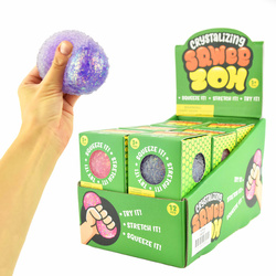 Sensoryczny gniotek z brokatem 7 cm - mix kolorów