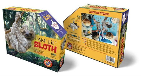 MADD CAPP, Puzzle konturowe I AM LIL' - Leniwiec 100 elem.