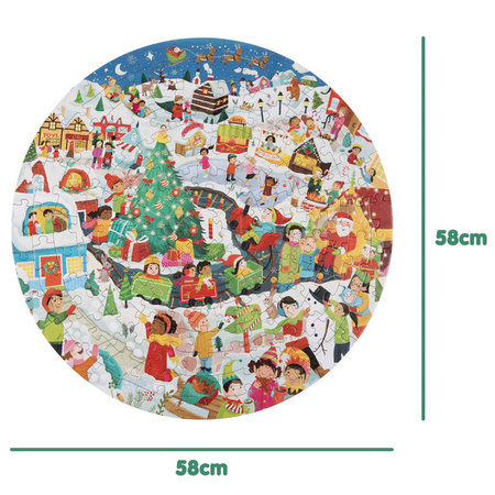 BOPPI, Puzzle okrągłe 58 cm - Christmas 150 elem.