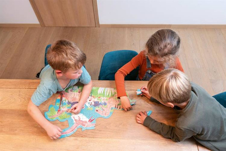 Scratch, Dwustronne Puzzle XL (2 x 20 elem) Pszczoły i Ul