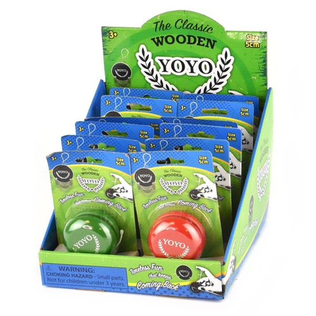 Drewniane jojo 5 cm - mix kolorów