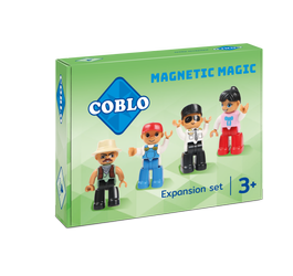 Klocki magnetyczne konstrukcyjne dla dzieci - Duże Ludziki 4 sztuki