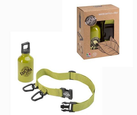 Butelka na wodę dla dzieci i pas z karabińczykiem - Navir