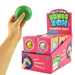 Sensoryczny gniotek z kulkami 7 cm - mix kolorów