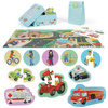 BOPPI, 10 w 1 progresywne pierwsze puzzle Pojazdy i zawody 30 elem