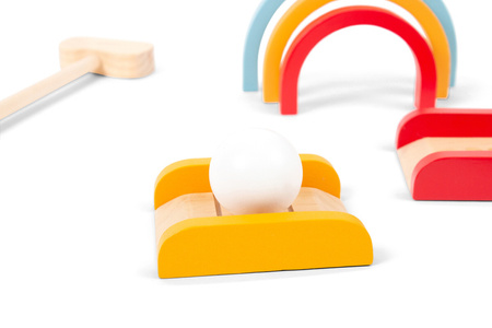 BS Toys, drewniany zestaw do gry w golfa