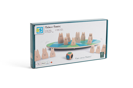 BS Toys, drewniana gra zręcznościowa Balansujące króliczki