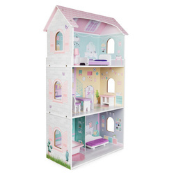 BOPPI, Drewniany pastelowy domek dla lalek  - 3 piętra