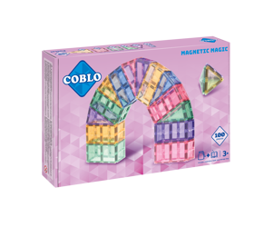 COBLO, magnetyczne klocki konstrukcyjne Pastel 100 elem.