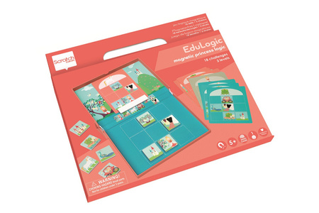 Układanka magnetyczna dla dzieci - Scratch 18 Kart Zadań