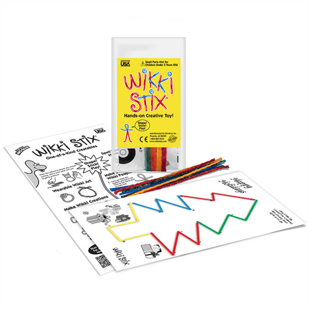 Woskowe sznureczki Wikki Stix - Zestaw Start - połącz kropki 8 szt