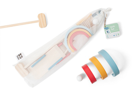 BS Toys, drewniany zestaw do gry w golfa