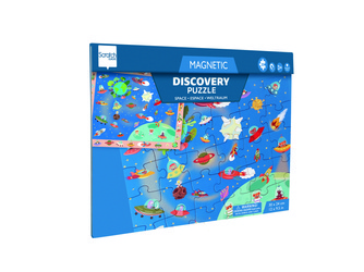 Scratch, 2 w 1 Puzzle magnetyczne i gra obserwacyjna - Kosmos 30 el.
