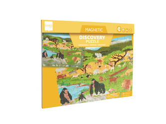 Scratch, 2 w 1 Puzzle magnetyczne i gra obserwacyjna - Sawanna 80 el.