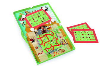 Scratch, magnetyczna układanka - 18 kart zadań Labirynt Ogród