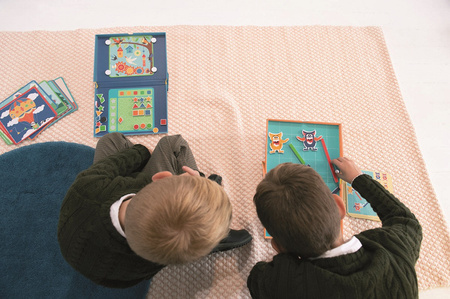 Scratch, magnetyczna układanka - 20 kart zadań Liczenie zwierząt