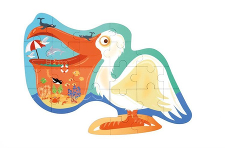 Scratch, Puzzle konturowe Pelikan 24 elem.