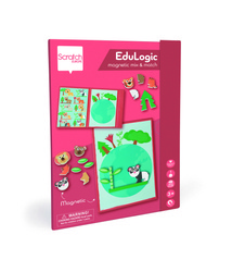 Scratch, magnetyczna układanka - kształty i kolory Zwierzęta