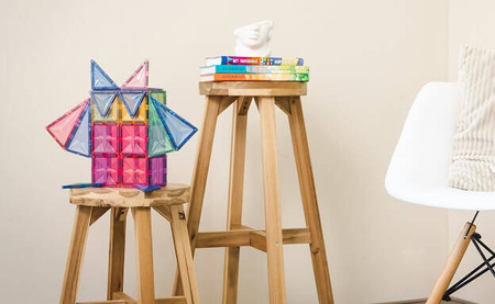 COBLO, magnetyczne klocki konstrukcyjne Pastel 100 elem.