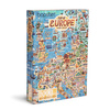 Bopster, ilustrowane puzzle 1000 el Mapa Europy