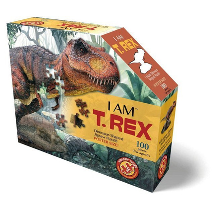 MADD CAPP, Puzzle konturowe I AM T-REX - 100 elem.