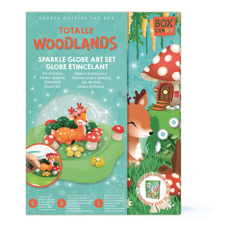 Box Candiy, zestaw kreatywny Śnieżna kula z sarenką