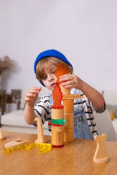 Lekkid, drewniane magnetyczne klocki konstrukcyjne  - EDU BOX