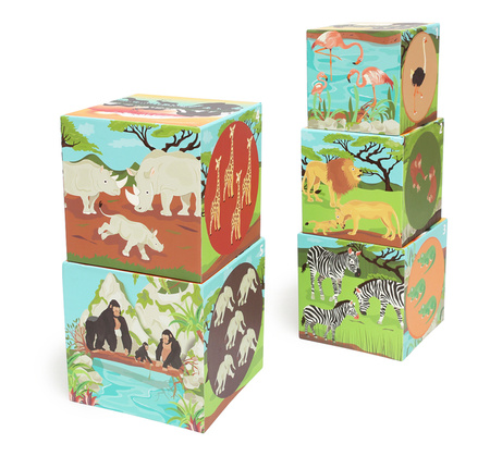 Scratch, Piramida edukacyjna Jumbo - Zwierzęta świata