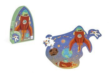 Scratch, Puzzle konturowe Rakieta i kosmos 60 elem.