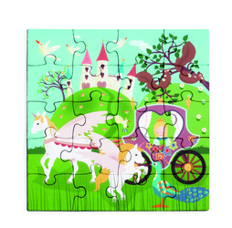 Scratch, Puzzle magnetyczne - książka podróżna Księżniczki 2 obrazki 40 elem.