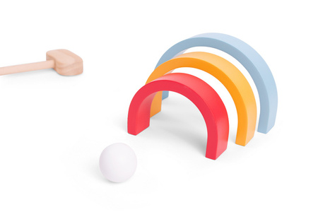 BS Toys, drewniany zestaw do gry w golfa