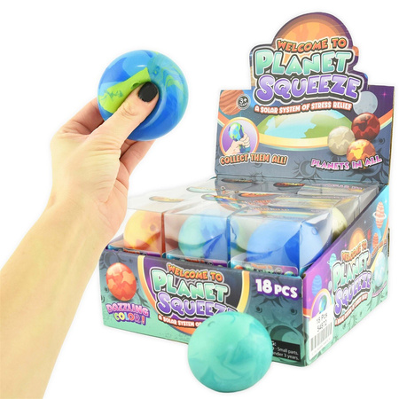 Sensoryczny gniotek planety - mix wzorów