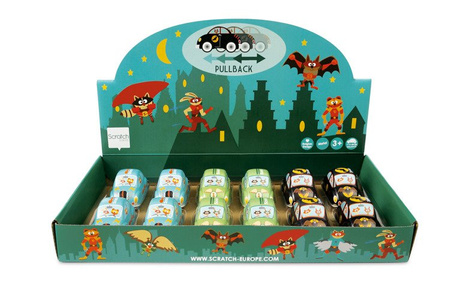 Samochody metalowe dla dzieci - zabawka Scratch Superhero