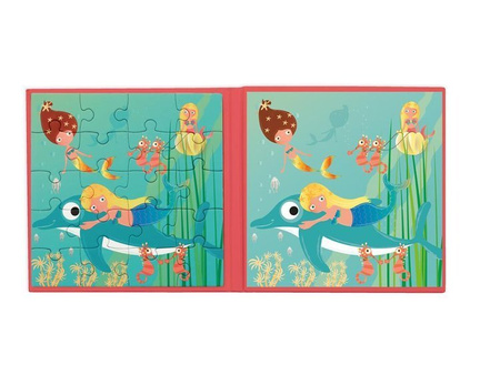 Scratch, Puzzle magnetyczne - książka podróżna Syrenki 2 obrazki 40 elem.