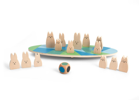BS Toys, drewniana gra zręcznościowa Balansujące króliczki