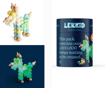 Lekkid, świecące silikonowe klocki konstrukcyjne - Magiczna lampa