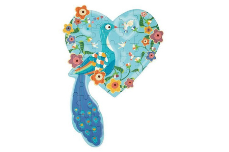 Scratch, Puzzle konturowe Serce 40 elem.