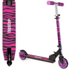 Bopster, Składana hulajnoga 5/14 lat - różowa zebra