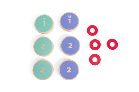 BS Toys, Drewniana gra zręcznościowa Turlaj krążki