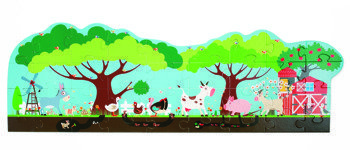 Scratch Puzzle podłogowe FARMA 36 szt.