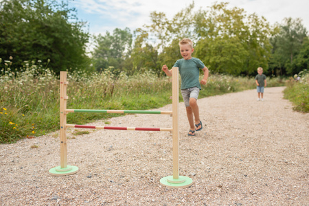 BS Toys, Drewniana gra sportowa Skok przez płotki