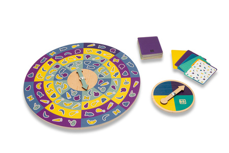 BS Toys, drewniana gra obserwacyjna ze spinerem XL (30 cm)Kolacja