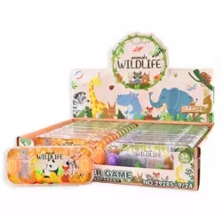 Gra wodna 15 cm/2 przyciski -  Dzikie zwierzątka - mix wzorów